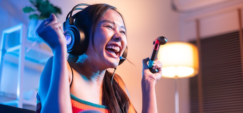 A happy gamer
