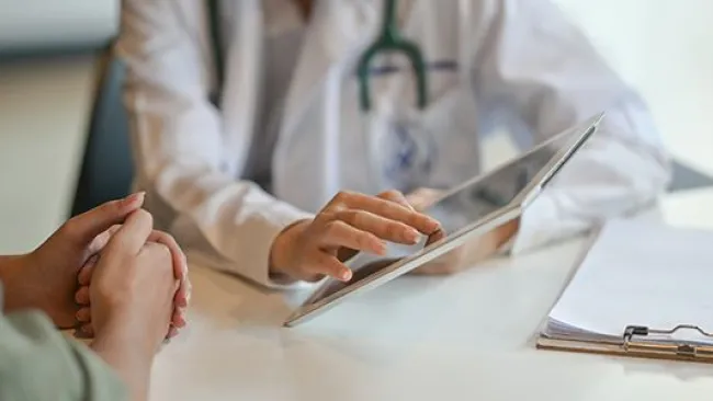 A healthcare professional